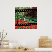 Poster Bateaux à cygne et tulipes rouges (Cuisine)