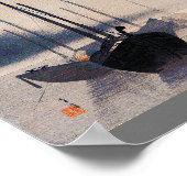 Poster Bateaux à Mist, Watanabe Seitei (Coin)