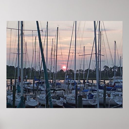 Poster Bateaux à New Berne (Devant)