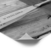 Poster Bateaux à roues ancrés Classique Nautique (Coin)