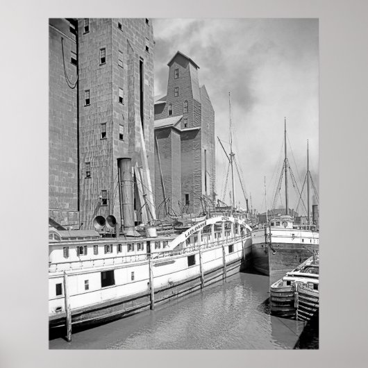 Poster Bateaux à vapeur à Buffalo (Devant)