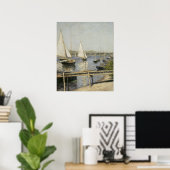 Poster Bateaux à voile à Argenteuil par Gustave Caillebot (Bureau à domicile)