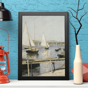 Poster Bateaux à voile à Argenteuil par Gustave Caillebot