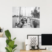 Poster Bateaux à voile de Miami, 1905 (Bureau à domicile)