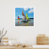 Poster Bateaux à voile Hobie à Jersey (Cuisine)