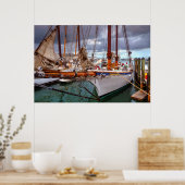 Poster Bateaux À Voile Morts À Key West (Cuisine)