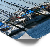 Poster Bateaux à voile St Petersburg Florida Marina (Coin)