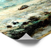 Poster Bateaux à voile sur la Meuse par Johan Jongkind (Coin)