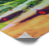 Poster Bateaux à voile sur la plage (Coin)