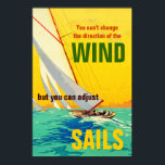 Poster Bateaux à voile vintages Peinture Devis Direction<br><div class="desc">Motivational cite des affiches d'art et des gravures</div>