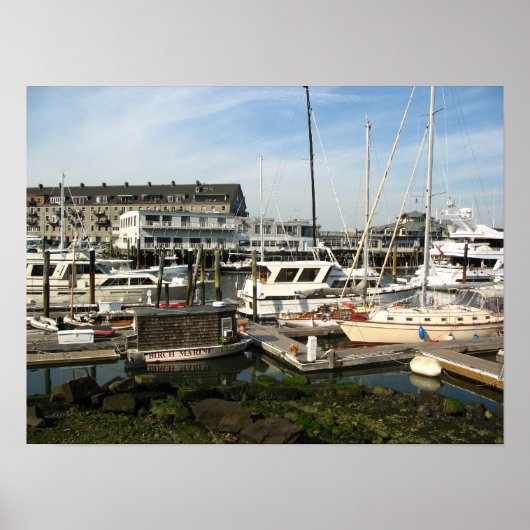 Poster Bateaux ancrés (Devant)