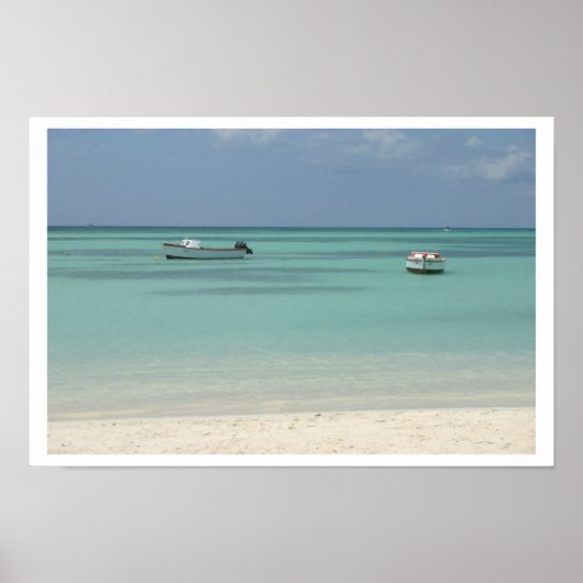 Poster Bateaux Aruba (Devant)