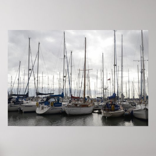 Poster Bateaux Assortis (Devant)