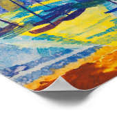 Poster Bateaux au Soleil du Soir | Fritz Schaefler (Coin)