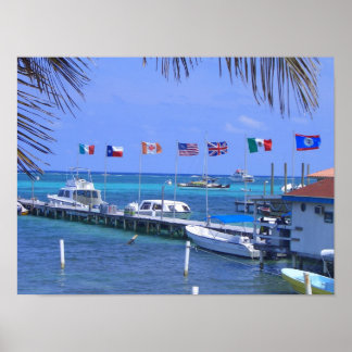 Poster Bateaux Belize
