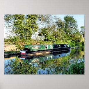 POSTER BATEAUX CANAL UK