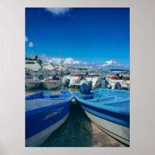 Poster Bateaux côtiers sur l'affiche de photographie de l