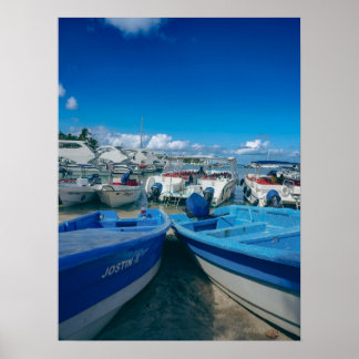 Poster Bateaux côtiers sur l'affiche de photographie de l