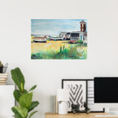 Poster Bateaux d'Aldeburgh sur la plage (Bureau à domicile)
