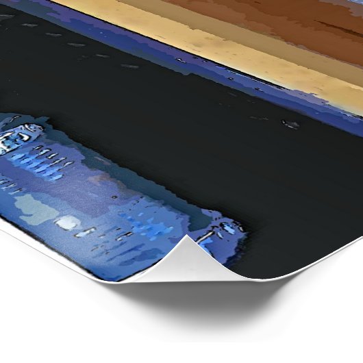 POSTER BATEAUX DE CANAL (Coin)