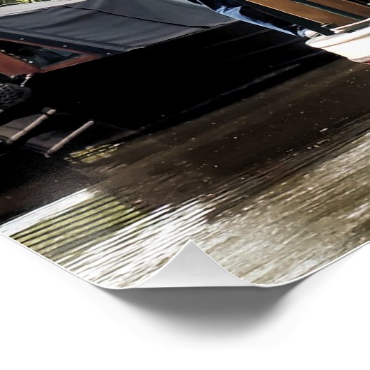 POSTER BATEAUX DE CANAL (Coin)