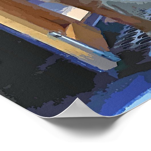 POSTER BATEAUX DE CANAL (Coin)