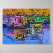 POSTER BATEAUX DE CANAL (Devant)