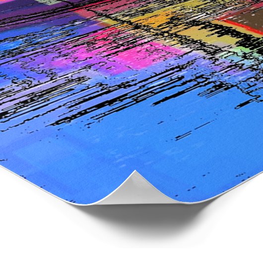 POSTER BATEAUX DE CANAL (Coin)