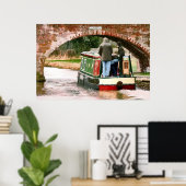 POSTER BATEAUX DE CANAL (Bureau à domicile)