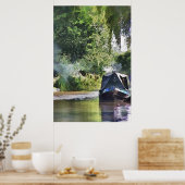 POSTER BATEAUX DE CANAL (Cuisine)