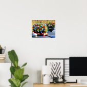 POSTER BATEAUX DE CANAL (Bureau à domicile)