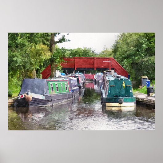 POSTER BATEAUX DE CANAL (Devant)