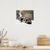 POSTER BATEAUX DE CANAL (Cuisine)