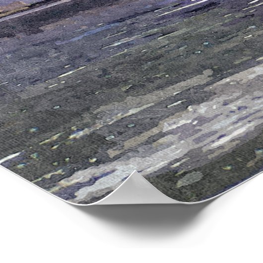 POSTER BATEAUX DE CANAL (Coin)