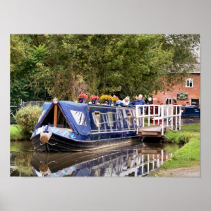 POSTER BATEAUX DE CANAL