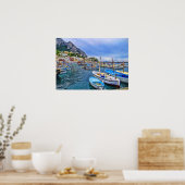 Poster Bateaux de Capri Art Photo Italien (Cuisine)