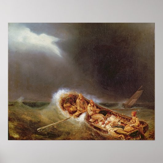 Poster Bateaux de Dieppe Retour de la pêche (Devant)