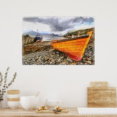 Poster Bateaux de pêche à Elgol (Cuisine)