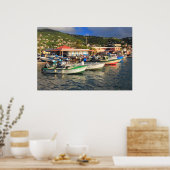 Poster Bateaux de pêche à Frenchtown, St. Thomas USVI (Cuisine)