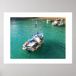 Poster Bateaux de pêche à marée haute