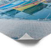 Poster Bateaux de pêche à Nice, Côte d'Azur (Coin)