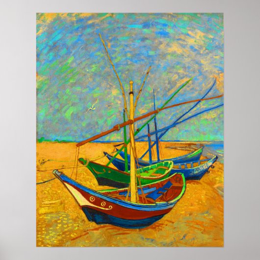 Poster Bateaux de pêche à Sainte-Marie (Devant)