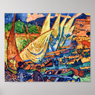 Poster Bateaux de pêche, Collioure Andre Derain
