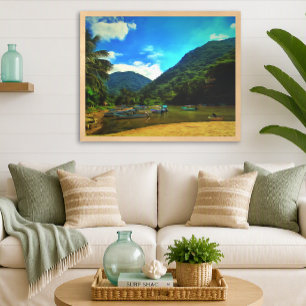 Poster Bateaux de pêche de la rivière Mismaloya 0344 Impr