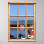 Poster Bateaux de pêche - Effet Fenêtre Faux (Devant)
