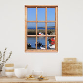Poster Bateaux de pêche - Effet Fenêtre Faux (Cuisine)