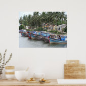 Poster Bateaux de pêche, Hoi An, Vietnam (Cuisine)