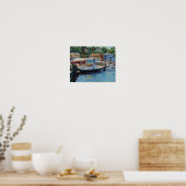 Poster Bateaux de pêche panoramiques de Gloucester (Cuisine)