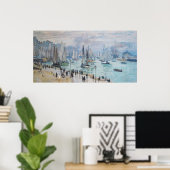 Poster Bateaux de pêche quittant le port | CLAUDE MONET (Bureau à domicile)