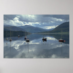 Poster Bateaux de pêche, Ullapool, Ecosse